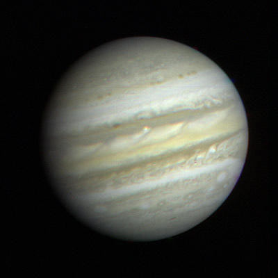 Voyager 1’s first close-up of Jupiter in 1979. Image: NASA