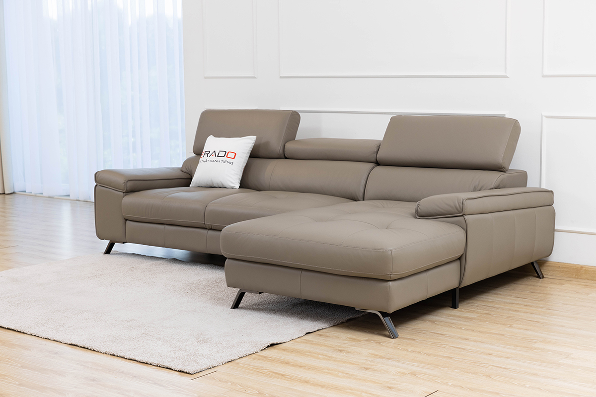 Sofa da thật nhập khẩu Malaysia mã 2160L-1