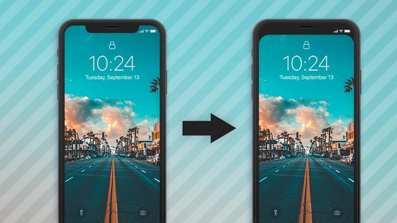 Cách ẩn màn hình giọt nước trên điện thoại iPhone X, XR, XS, XS Max