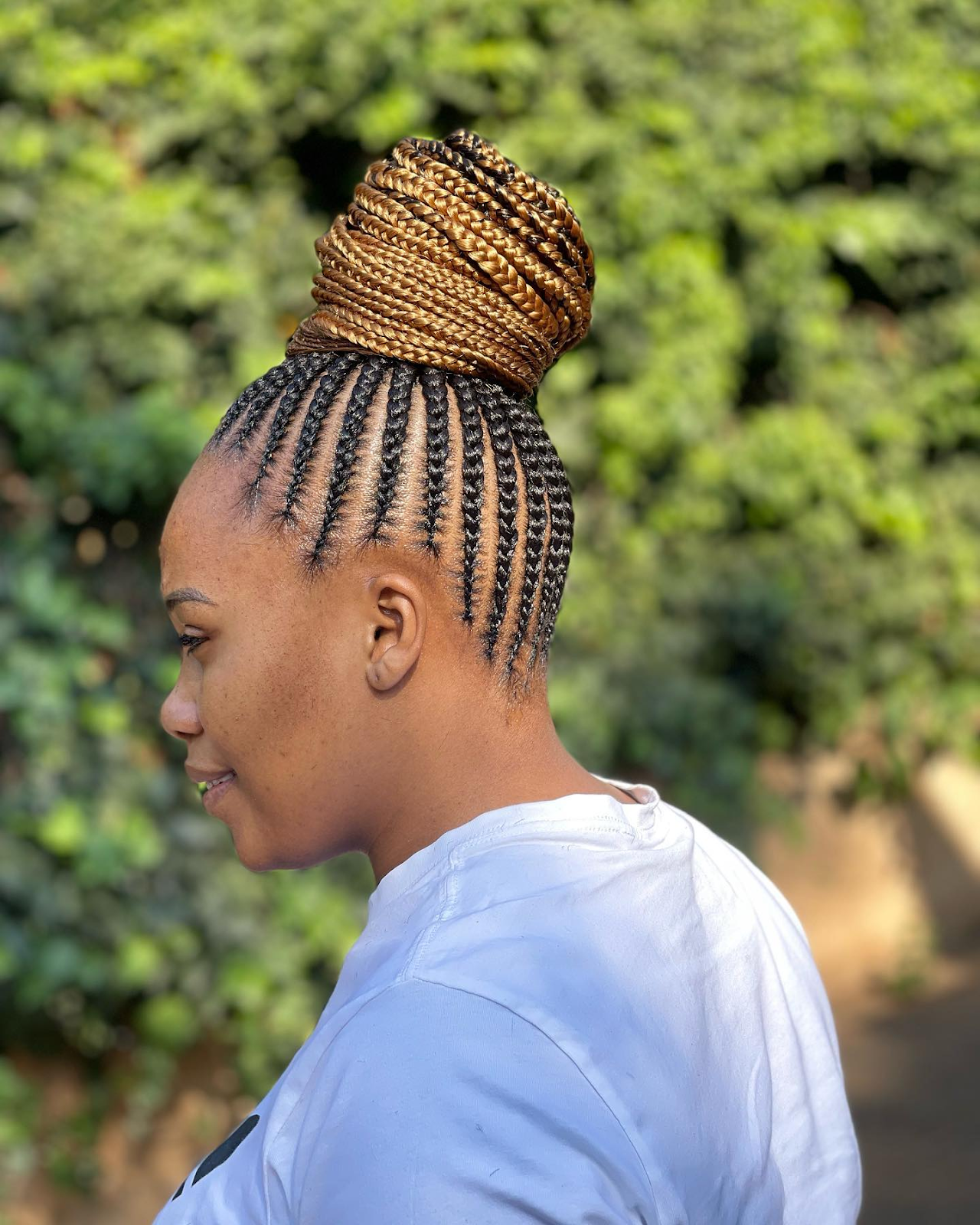 Traditional Braided Bun Updo