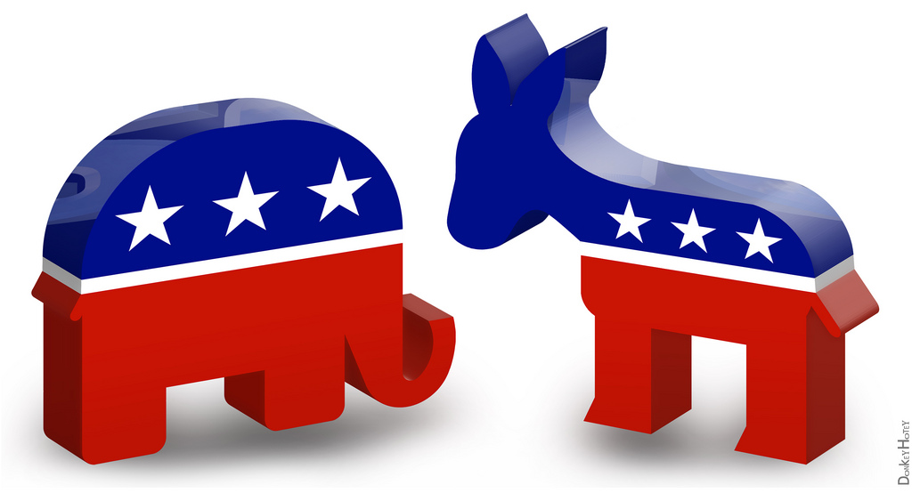 Republican Elephant &amp; Democratic Donkey - 3D Icons | Flickr