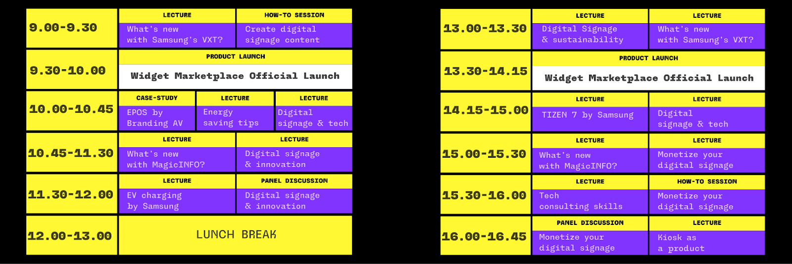 LOOKBEYOND23 official schedule 