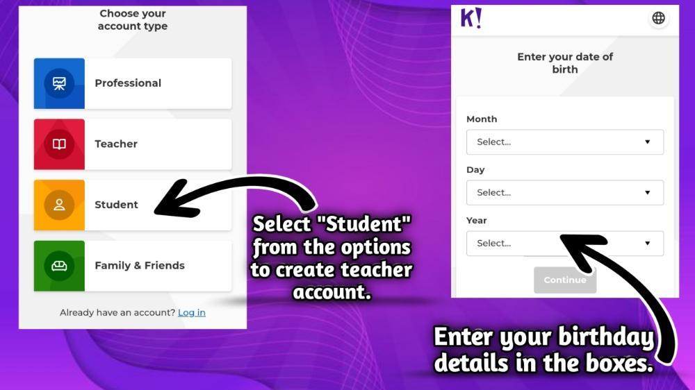 Sign-Up Method For Students