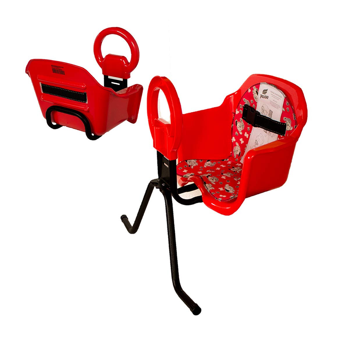 Cadeira De Bicicleta Dianteira Frontal Cadeirinha luxo (Vermelho)