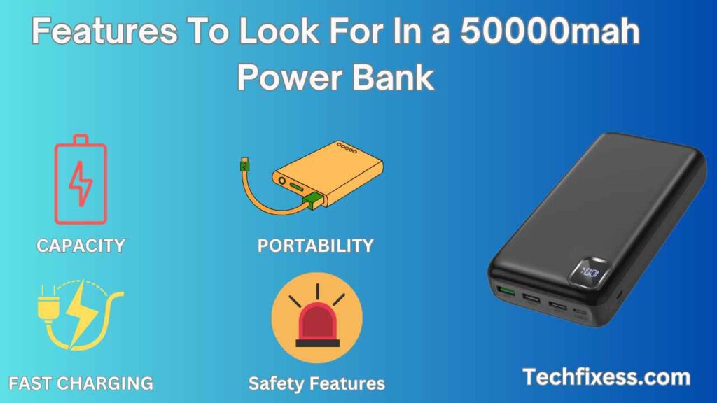 Features To Look For In a 50000mah Power Bank