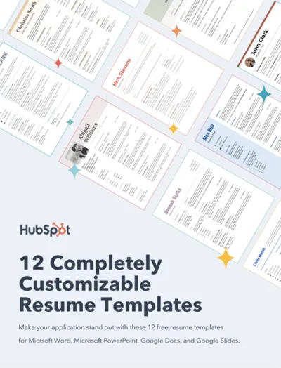 call center resume examples, free resume templates from HubSpot
