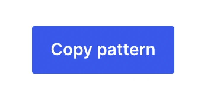 Un boton azul que dice 'Copy pattern'