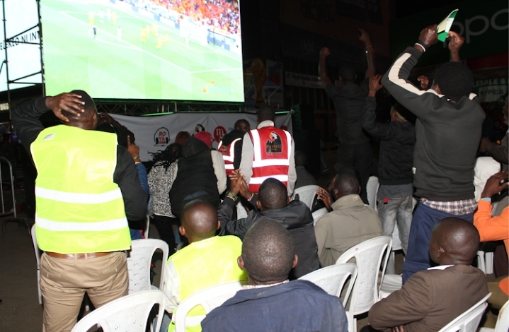 Kenya football fans watching EPL