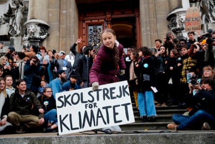 A school strike for climate in 2020.