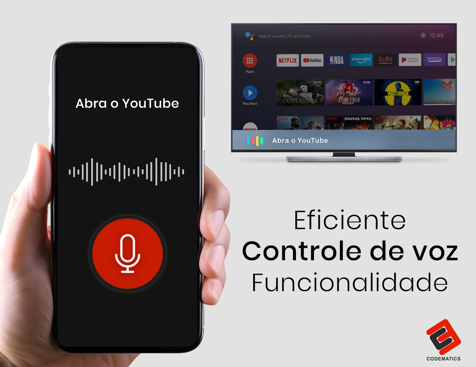 Aplicativo de controle remoto