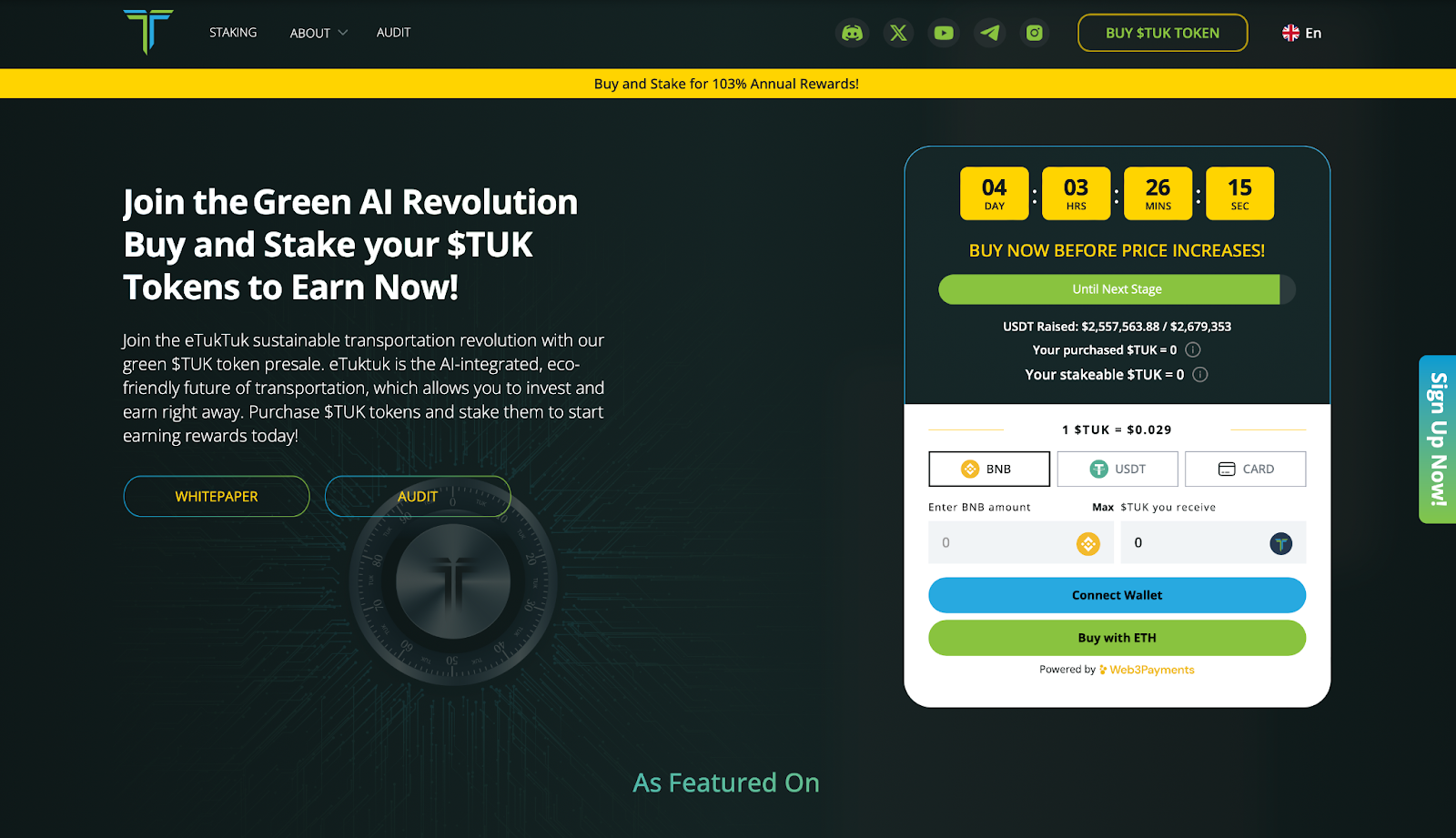 AI Cryptos Pump as SingularityNET, Fetch.ai See Gains & eTukTuk Raises $2.5M