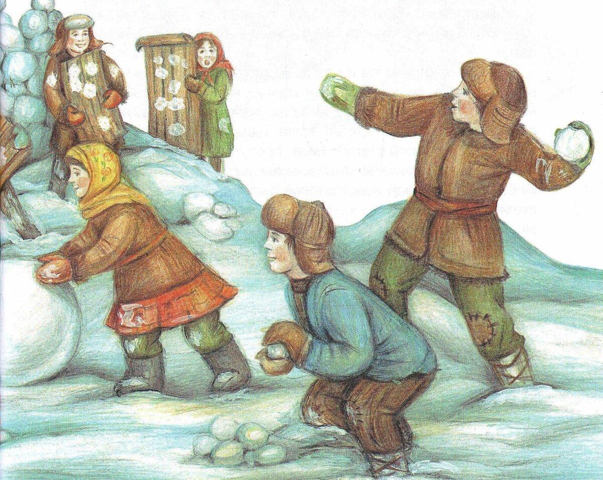 Зима на Руси испокон веку была сезоном забав, развлечений, состязаний. Связано это было с появлением свободного времени.-8