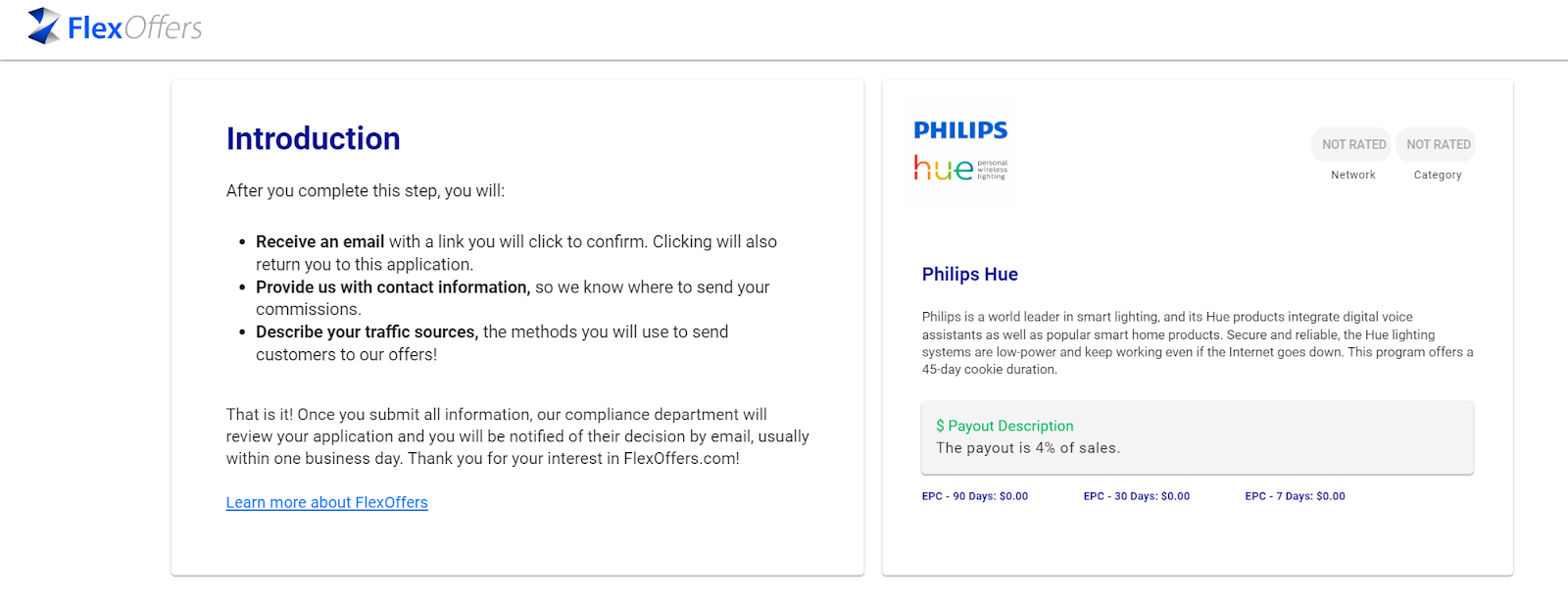 Philips Hue affiliate program