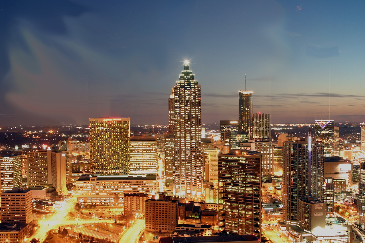 Atlanta night skyline