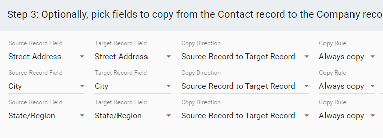copy fields between associated records HubSpot