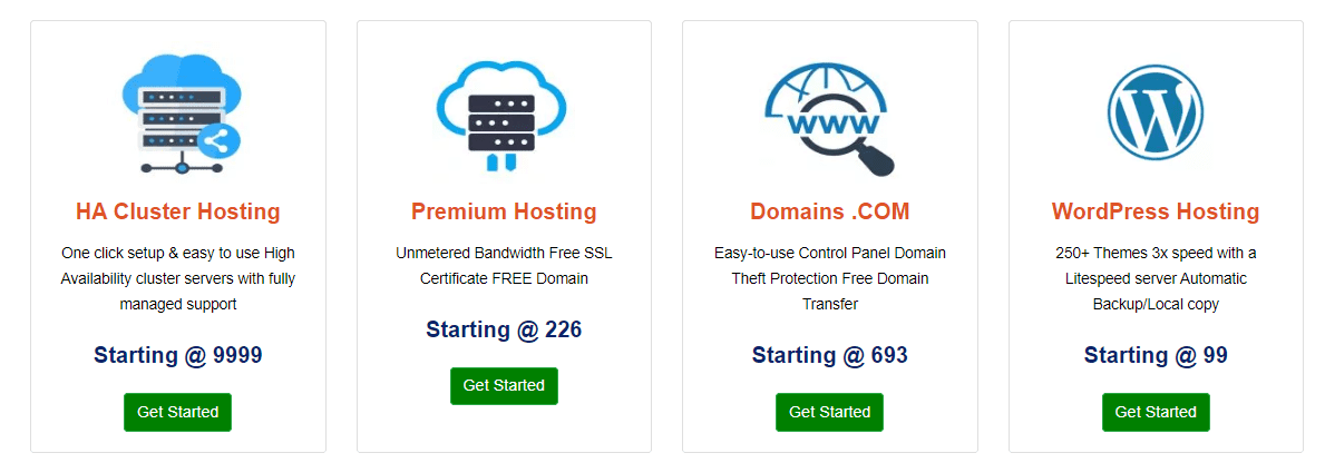 Hosting raja Pricing Plan