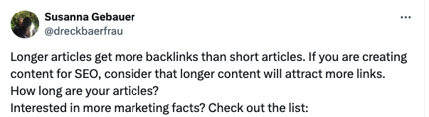 content length for link building
