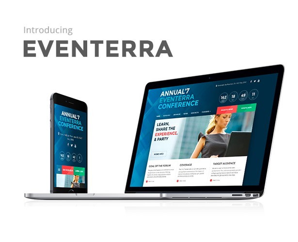 best wordpress event templates, Eventrerra