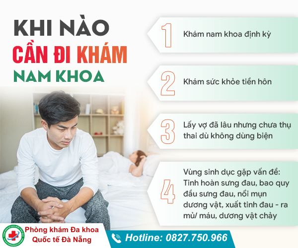 Khi nào cần đi khám nam khoa