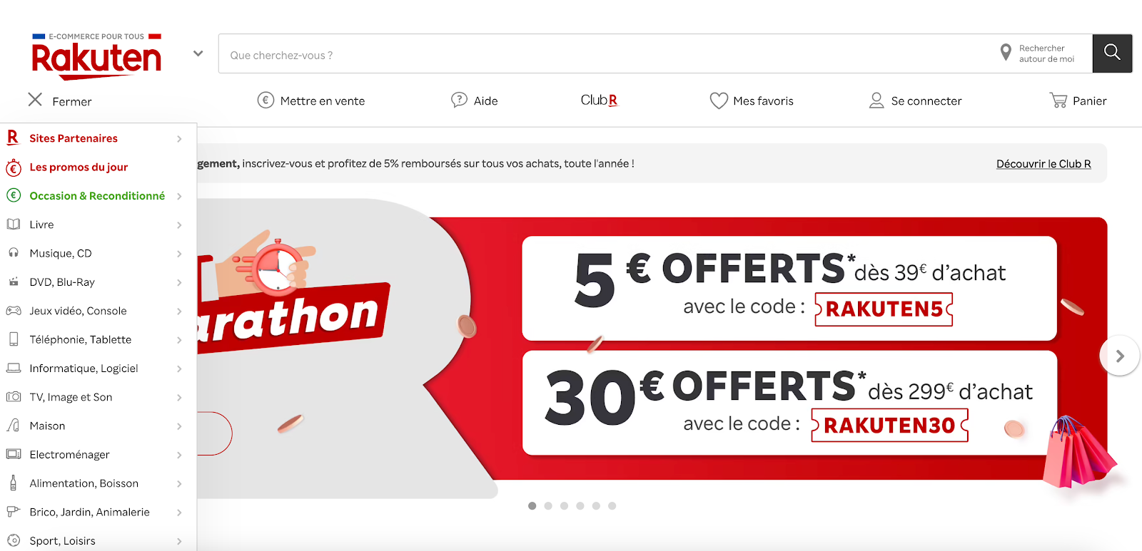 Rakuten France marketplace