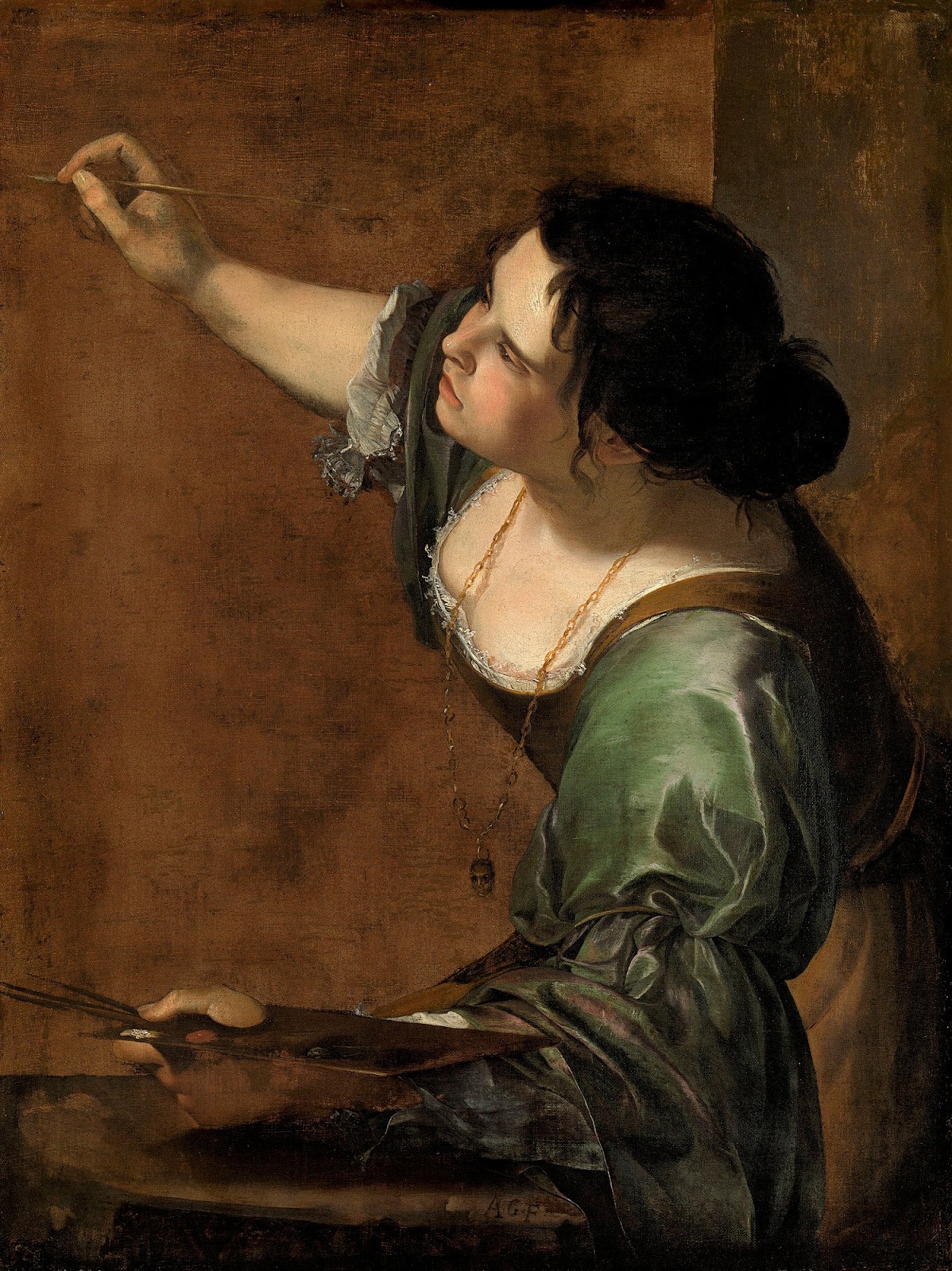 Self-portrait as an allegory of painting - Artemisia Gentileschi