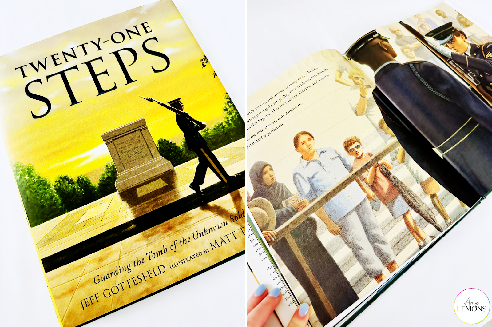Twenty-one Steps book to read to kids about Memorial Day