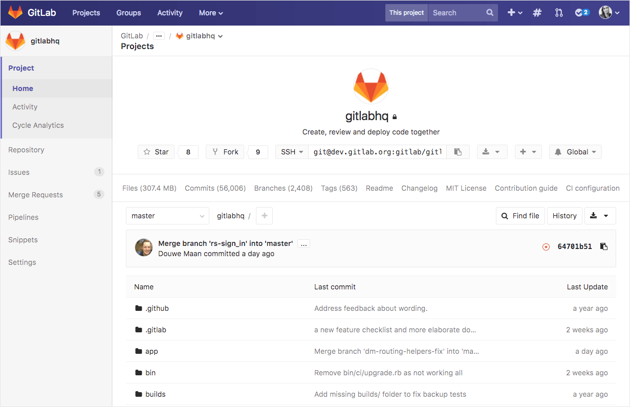 Gitlab UI