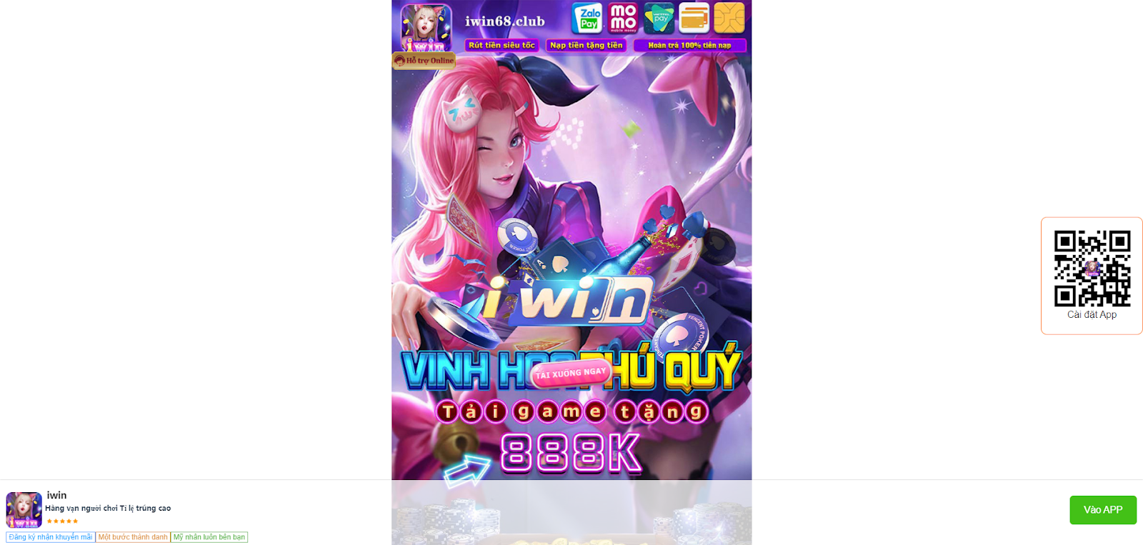 Điểm mạnh của cổng game Iwin