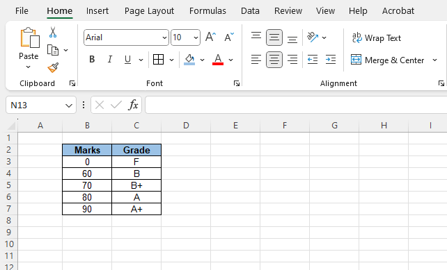 How to Calculate the Grades of a Student using Spreadsheets