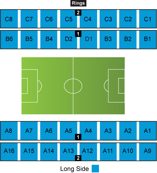 Estadio Municipal de Braga Seating Plan 
