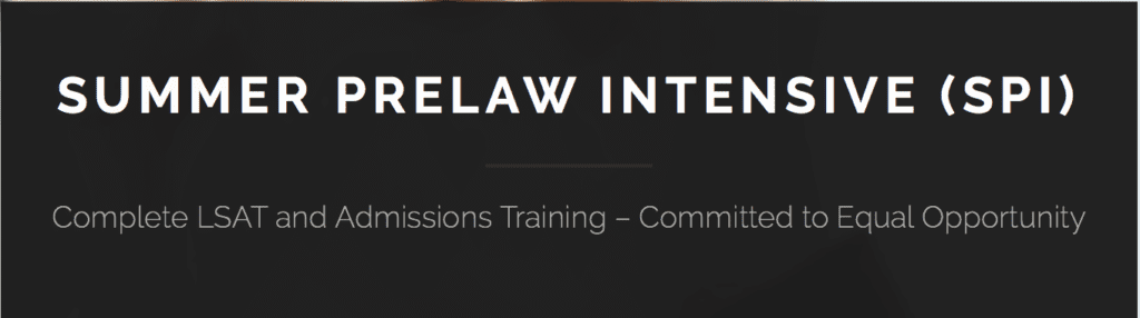 The Summer Pre-Law Intensive (SPI)