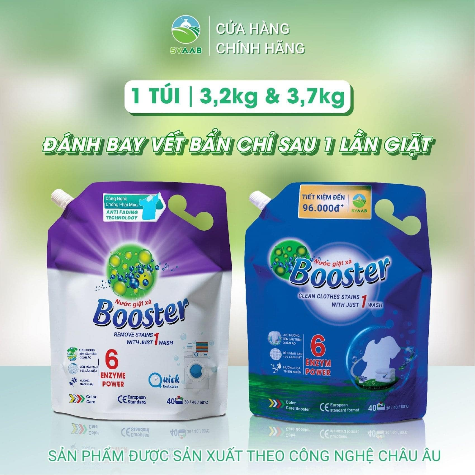 Nước giặt Booster