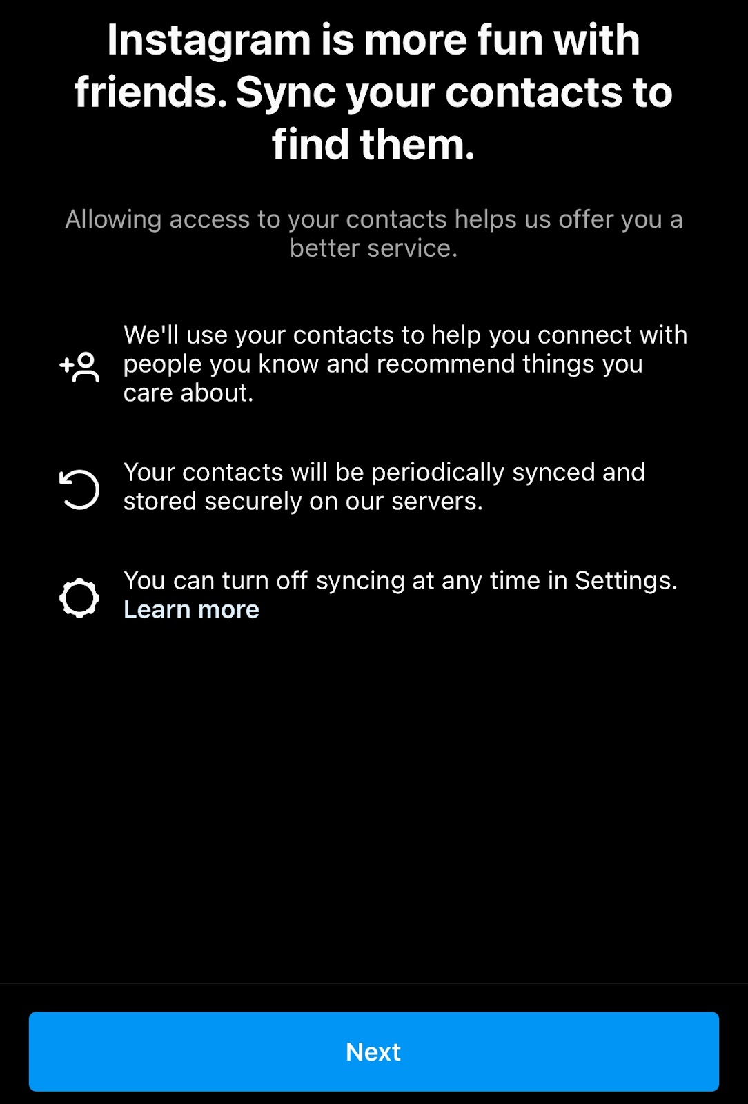 Sync Your Contacts