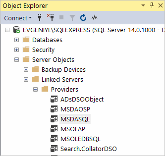 BigQuery to SQL Server: Selecting MSDASQL