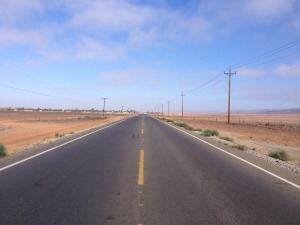 Long stretches of unending road