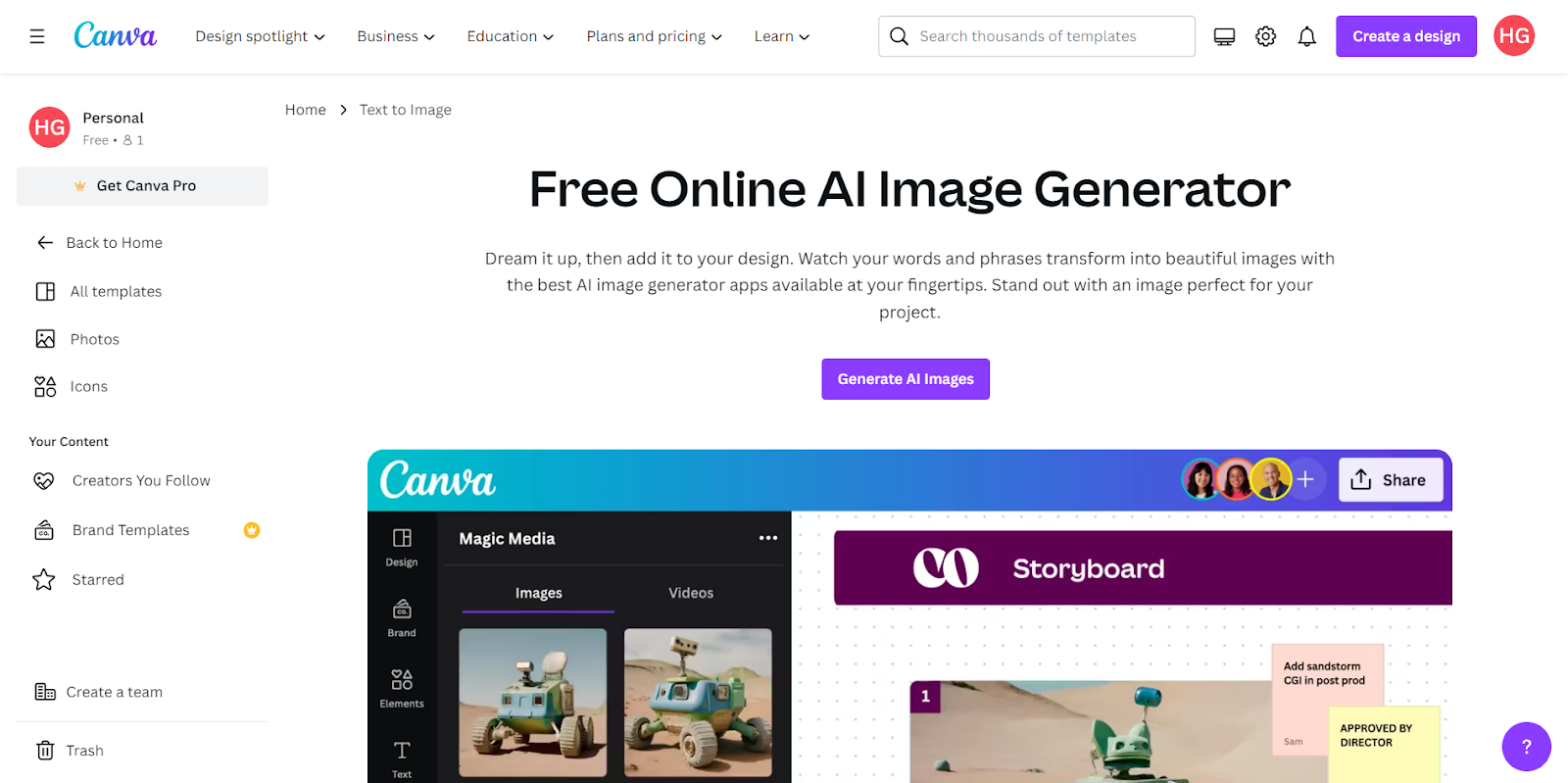 Canva AI