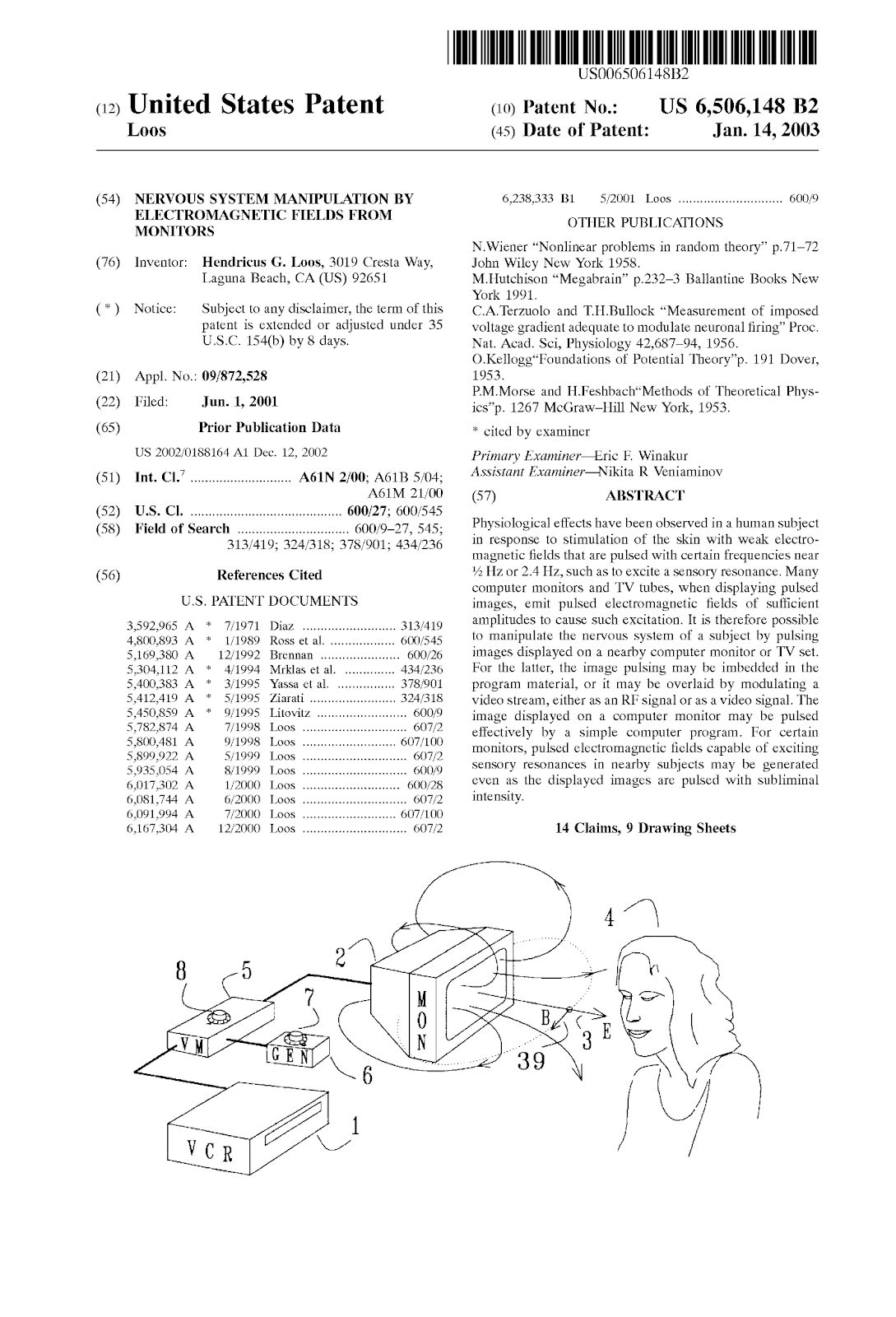 US Patent 6506148 B2: Abstract