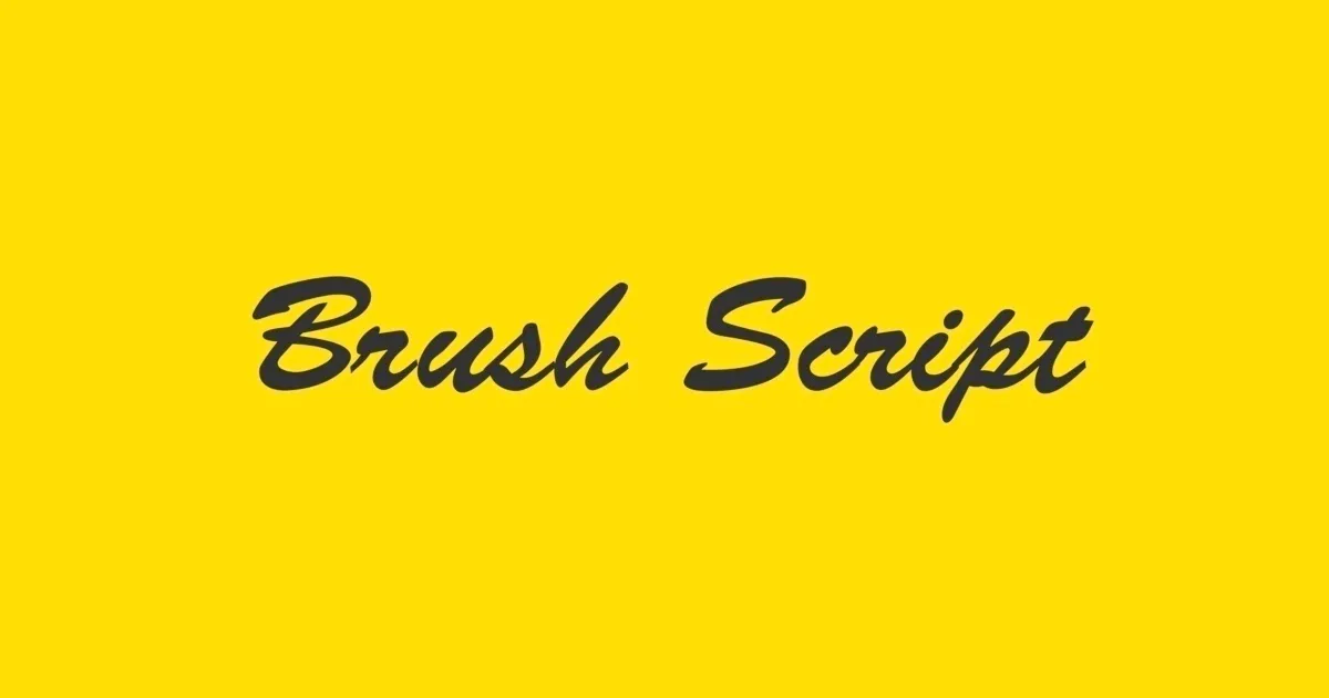 brush script mt youtube thumbnail font