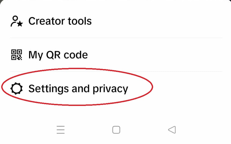 Is tiktok following in order - Settings and Privacy