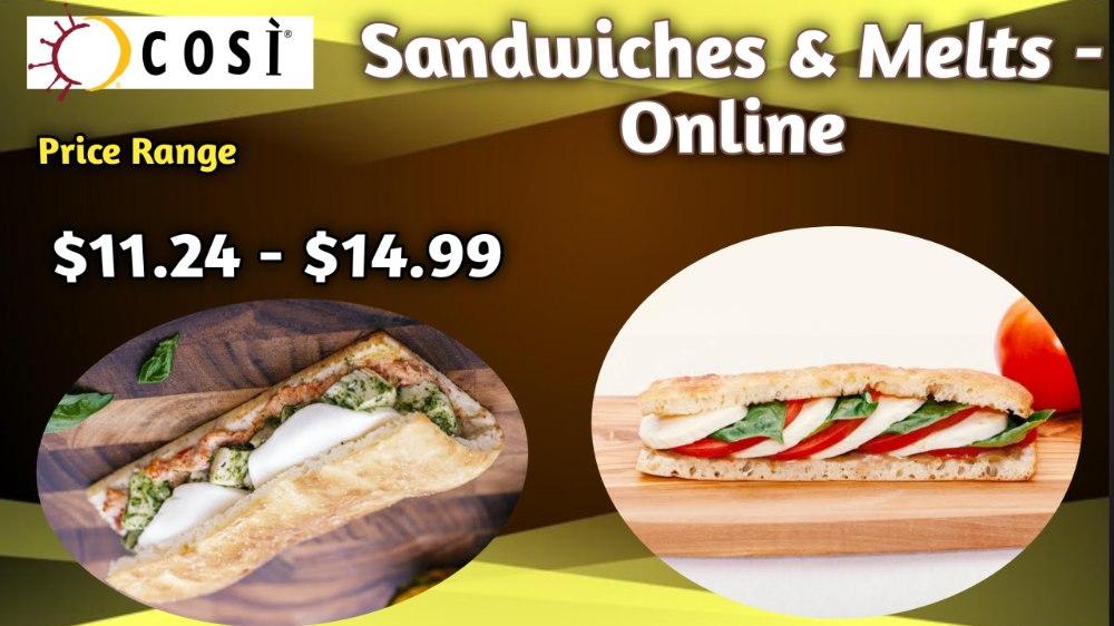 Sandwiches & Melts - Online