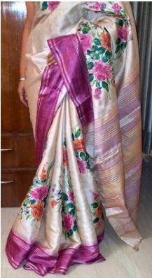 Saree Painting Design