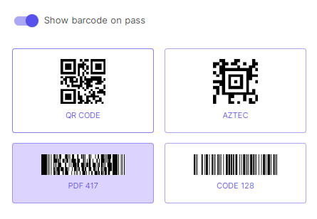 QR code for membership cards