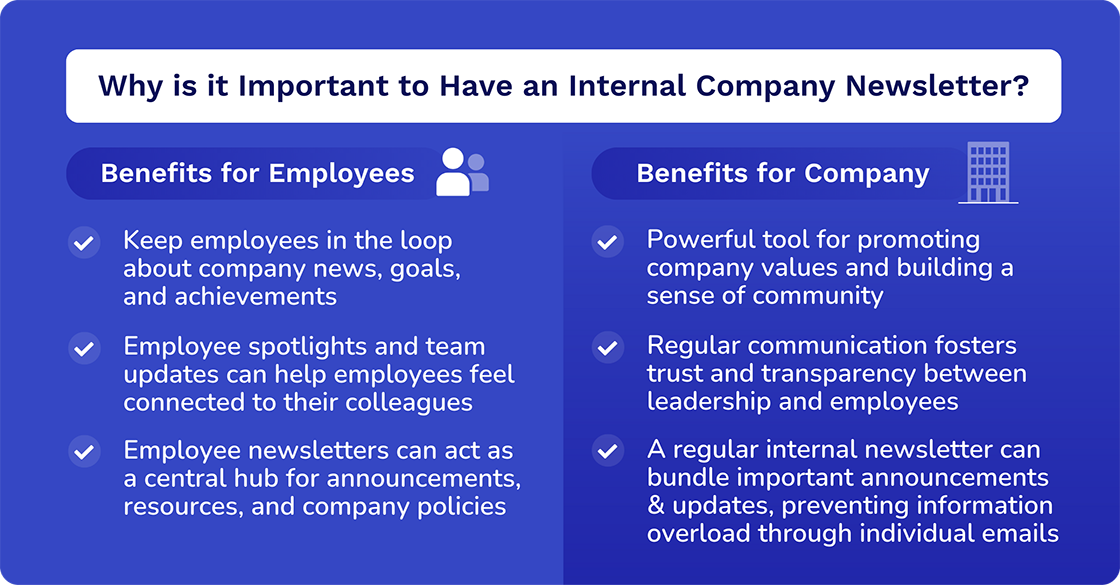 importance of internal company newsletter