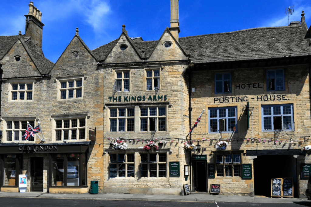The Kings Arms Coaching Inn, Stow on the Wold Town, Gloucestersh