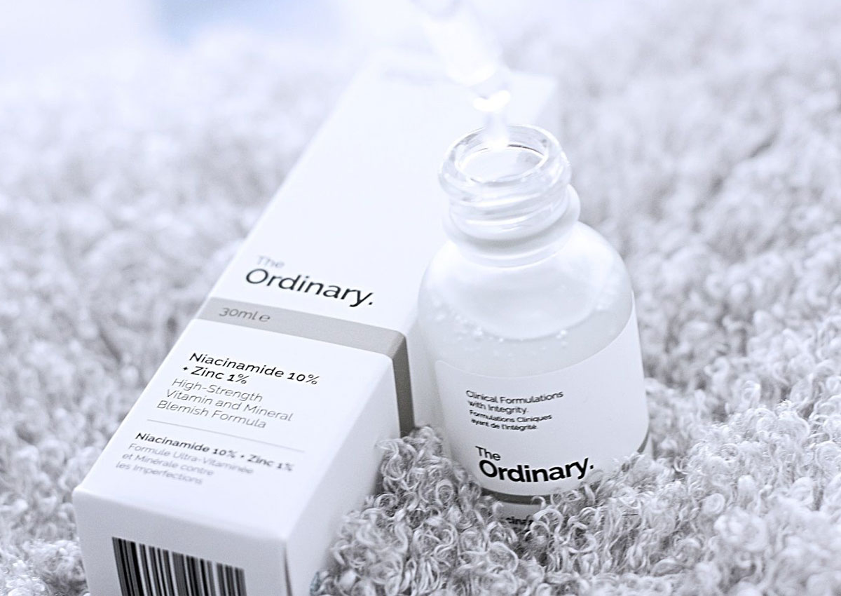 Serum The Ordinary Niacinamide 10% + Zinc 1% chứa thành phần lành tính khắc phục lỗ chân lông to