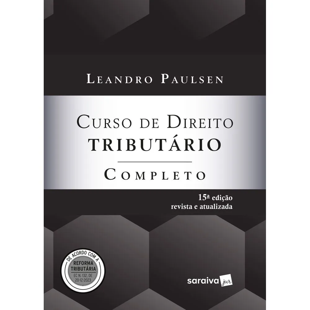 capa Curso de Direito Tributário – Completo – 15ª Edição