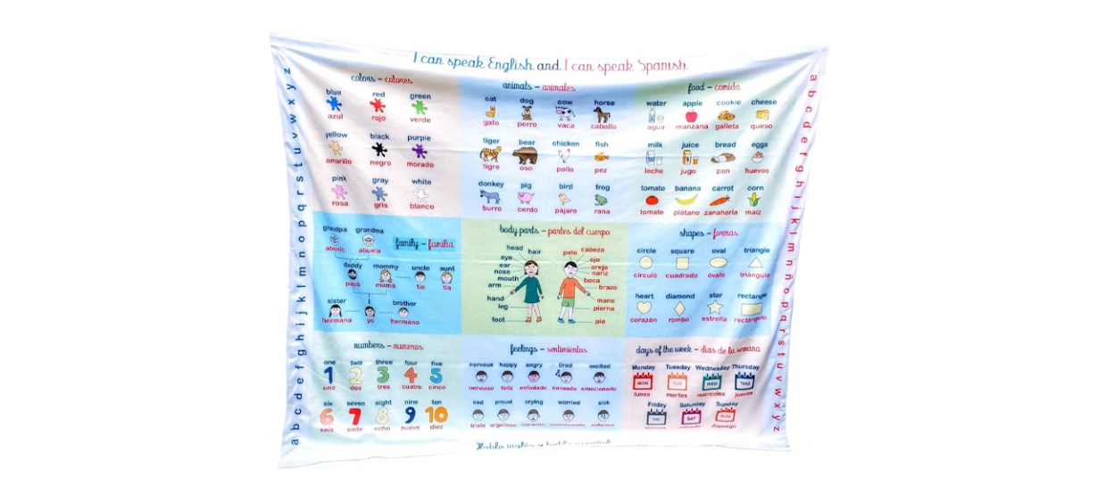Birdy Boutique Double-Sided Learning Blanket