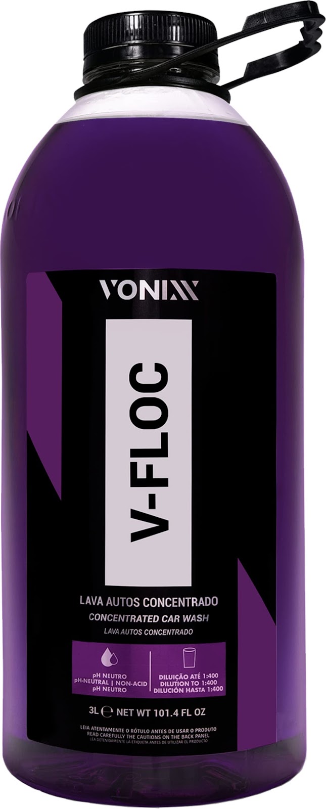 Vonixx Shampoo Automotivo Concentrado 1:400 V-floc 3 Litros