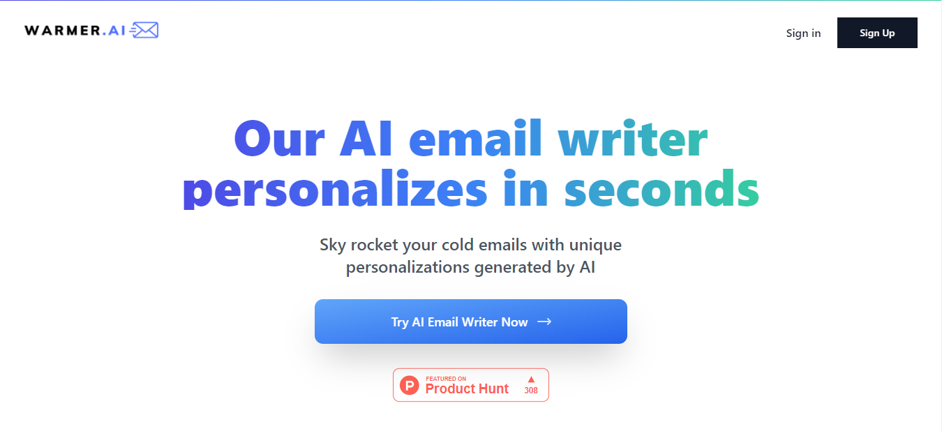 Warmer.ai: Best for personalization.