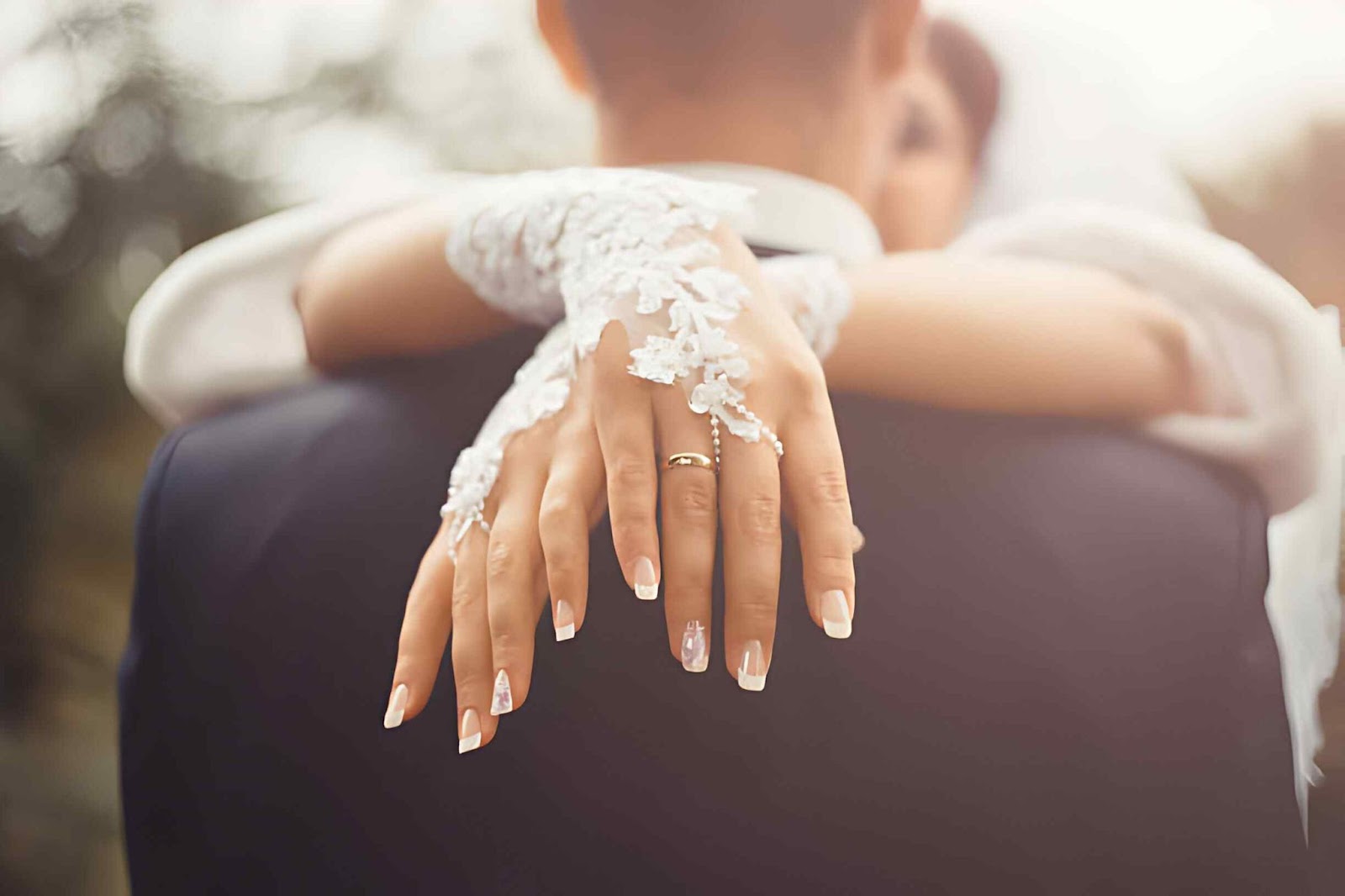 fingerless bridal gloves